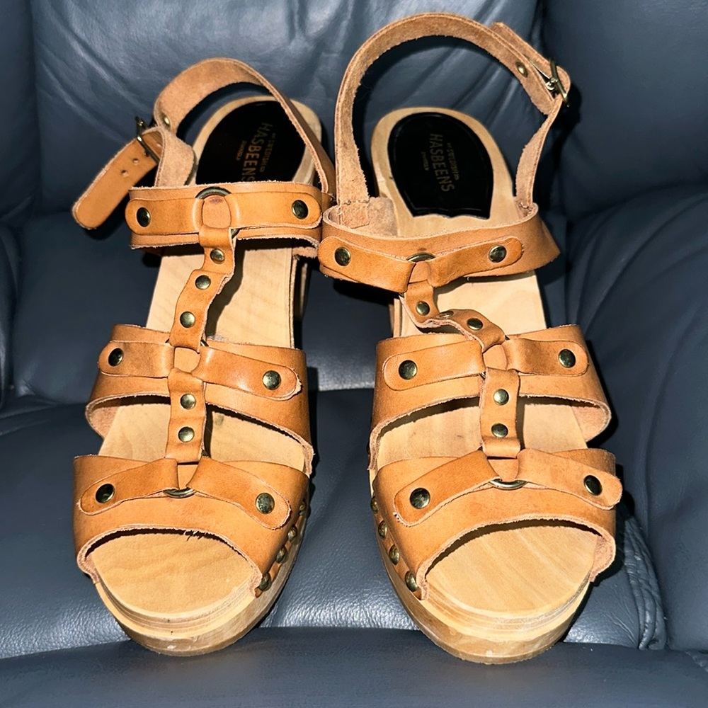 Swedish Hasbeens Sandals Size 40 EUC